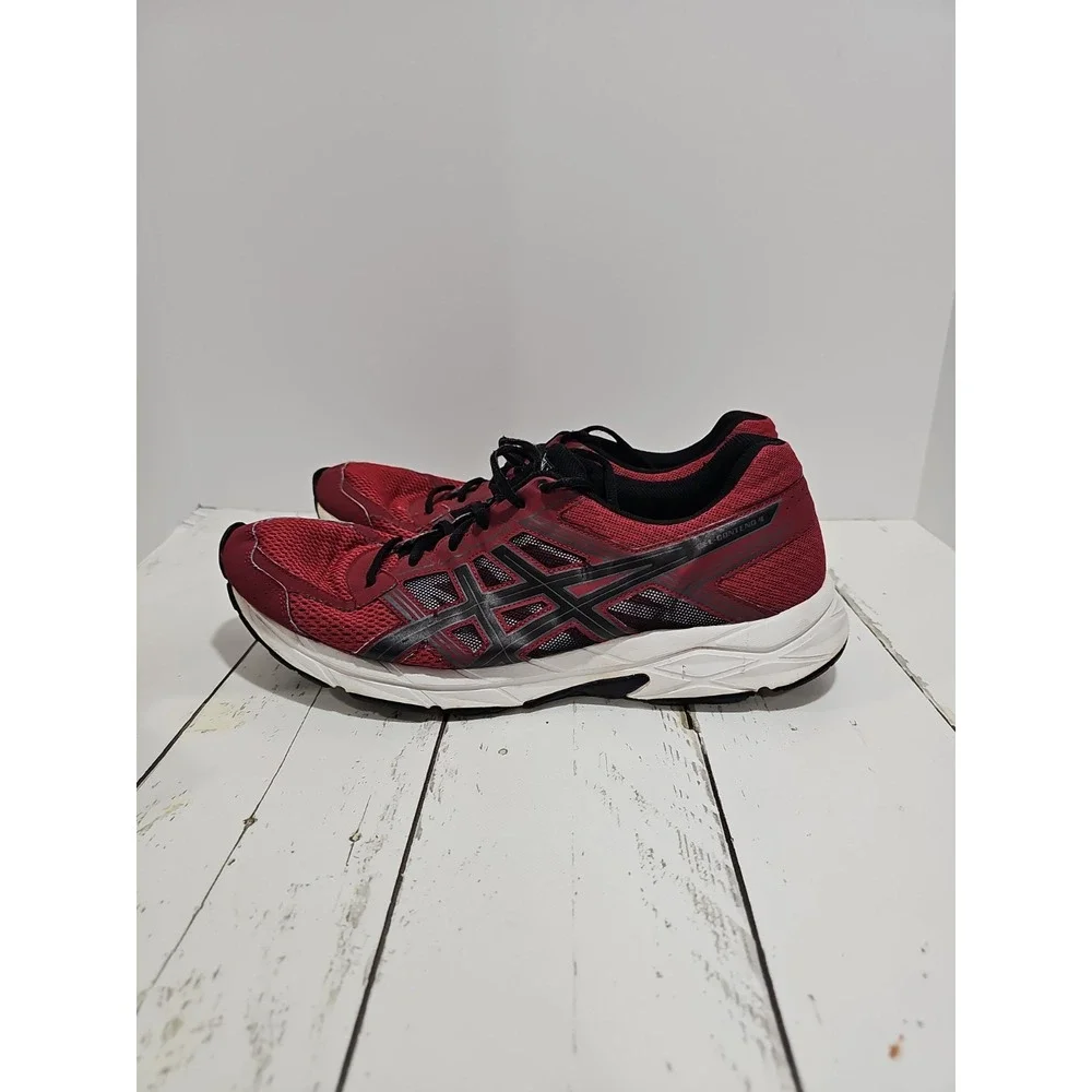 Asics Gel-Contend 4 Burgundy Black Comfort Running Shoes Size 13